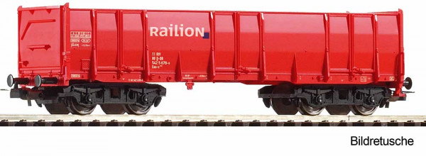Piko 98559A1 - DB AG Hochbordwagen Eaos verkehrsrot Ep.6, Railion #1