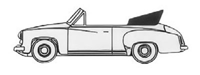 Brekina 27050 - Wartburg 311 Cabriolet, weiss, 1959, 1:87
