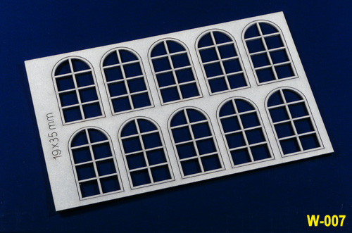Proses PW-007 - Sprossen - Bogenfenster 19 x 35 mm, 8 - Scheiben H0/00 10 Stück