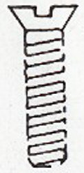 Weinert 2158 - Schraube M1,0x3mm DIN963 10St