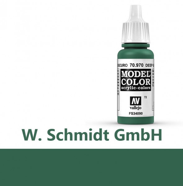 Vallejo 770970 - Model Color Farbe Waldgrün, Matt, 17 ml