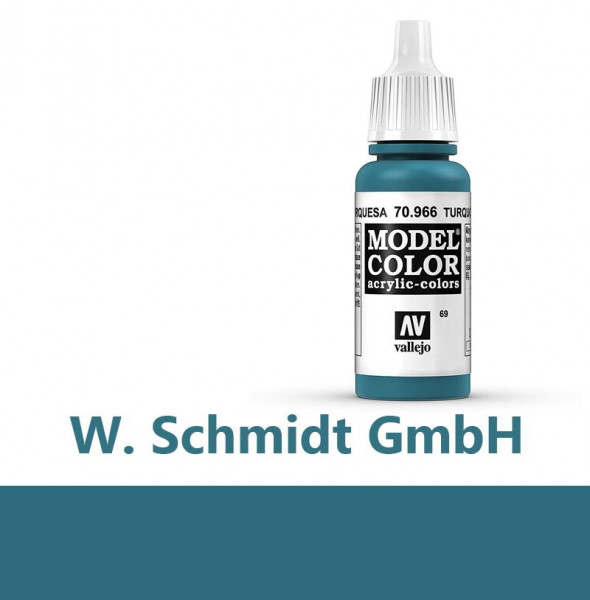Vallejo 770966 - Model Color Farbe Türkis, Matt, 17 ml