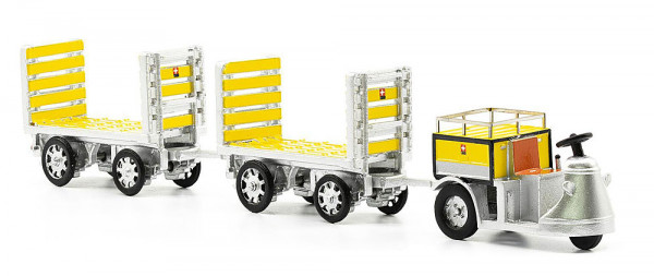 ACE 888704 - PTT Elektro-Schlepper Nefag 3-Rad mit 2 Trolleys