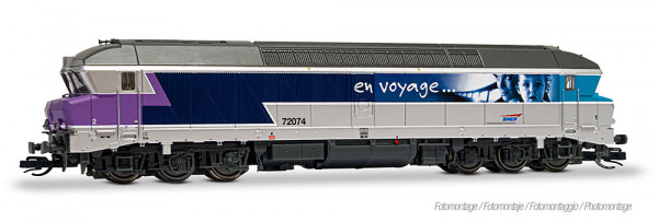 Arnold HN9087 - SNCF, 6-ach. Diesellokomotive CC 72074, „En voyage“