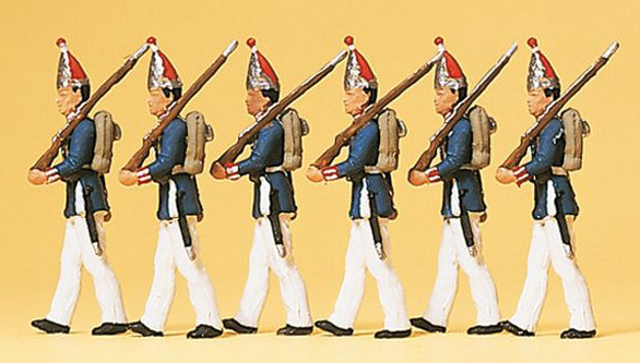 Preiser 12189 - 1. Garderegiment zu Fuß Potsdam 1894 Manschaften 6 teilig