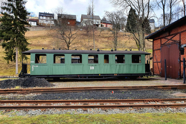 Bemo 3022820 - DR 970-320 sä. Personenwagen, Holz-Wagenkasten