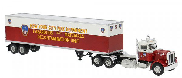 Brekina 85721 - Peterbilt 359 Ko-SZ, 1973, FDNY