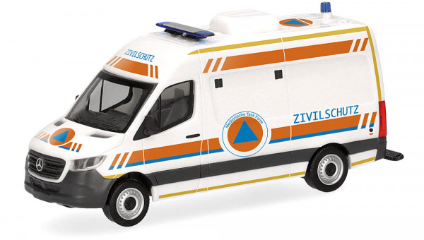Herpa 099172 - Mercedes-Benz Sprinter 18 Halbbus Hochdach "CBRN Zivilschutz"