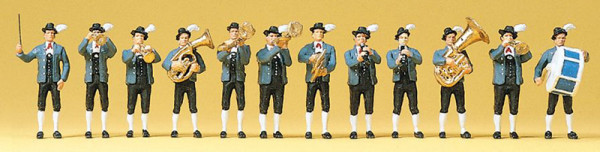 Preiser 10250 - Bayerische Musikkapelle 12 teilig