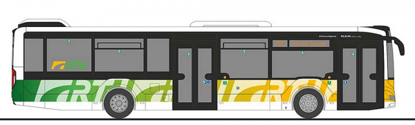 Rietze 75391 - MAN Lion´s City 12´18 Rheingau-Taunus-Verkehrsgesellschaft