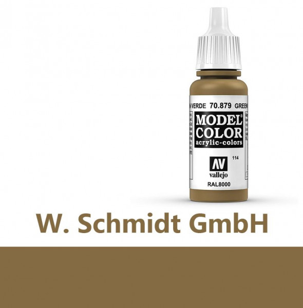Vallejo 770879 - Model Color Farbe Grünbraun, Matt, 17 ml