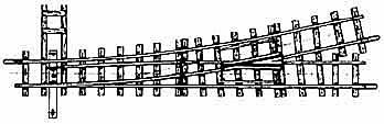 Bemo 4011000 - 12° Weiche links 147 mm R 515 mm