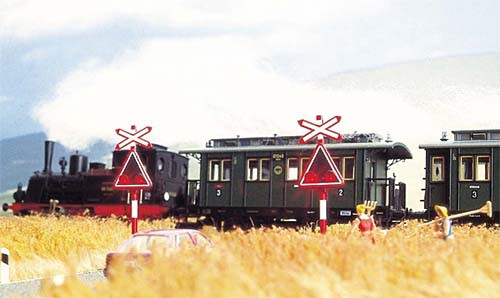 Busch 5966 - Bahnübergang Schweiz Komplett-Set