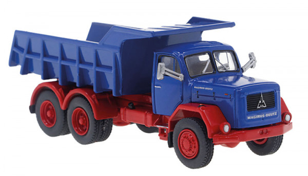 Brekina 83303 - Magirus Jupiter Kipper, blau/rot, 1960