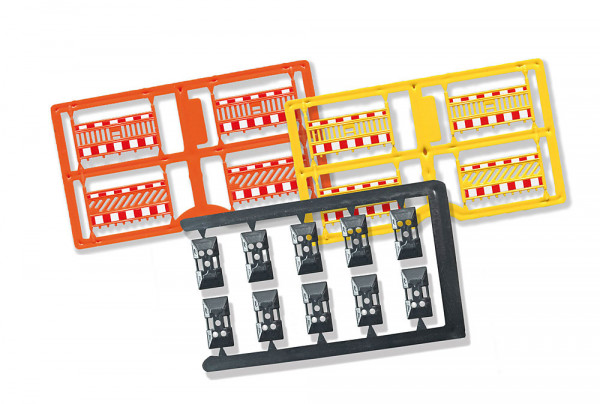 Busch 1108 - Schrankenzaun gelb/orange