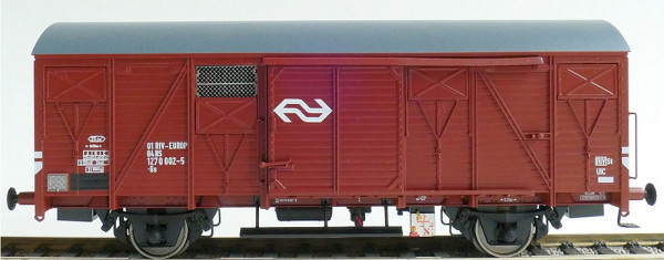 Exacttrain 20902 - NS gedeckter Güterwagen Gs1410 EUROP Ep.4, braune Lüfterklappen