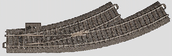 Märklin 24671 - Bogenweiche links R1 30*