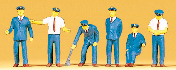 Preiser 10019 - Japanisches Bahnpersonal 6 teilig