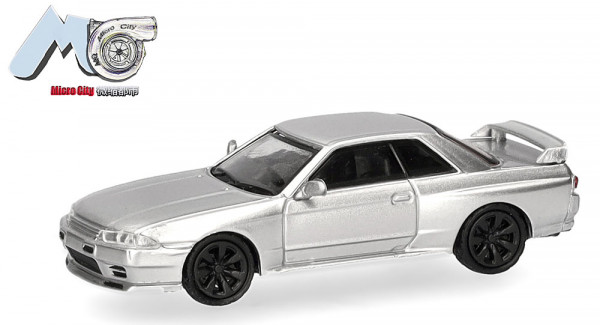 Herpa 87MC000092 - Nissan Skyline GTR32, silber