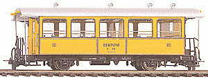 Bemo 3238164 - RhB C.114 Zweiachs Personenwagen Ep.5 3.Klasse La Bucunada