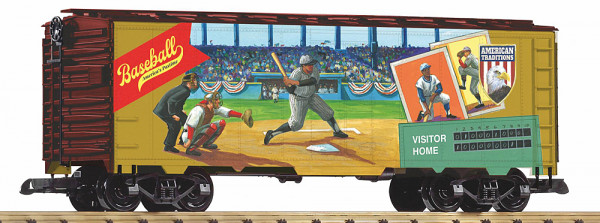 Piko 38923 - USA Boxcar Motiv Amerikanische Traditionen: Baseball