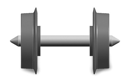 Liliput 969304 - Speichenradsatz NEM 311, Spurkranzhöhe 0,8 mm Durchmesser 5,6 mm