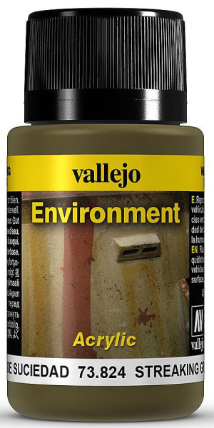 Vallejo 773824 - Weathering Ruß-Streifen, 40 ml