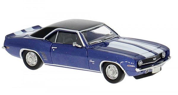 Brekina 18381 - Chevrolet Camaro ´69 in blau met. --mit neuen Felgen---