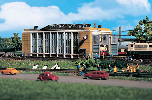 Vollmer 47605 - Ellok-Schuppen mit Türschließvorrichtung 154x72x60 mm