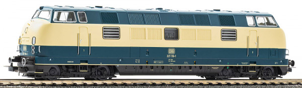 Piko 52619 - DB Diesellok BR 221 oceanblau/beige Ep.4, AC-digital + Sound