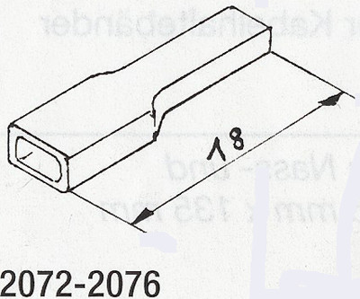 Weinert 2075 - Isolationstüllen blau, 20St