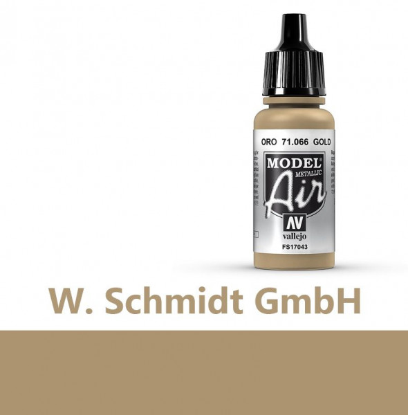 Vallejo 771066 - Model Air Gold, metallic, 17 ml