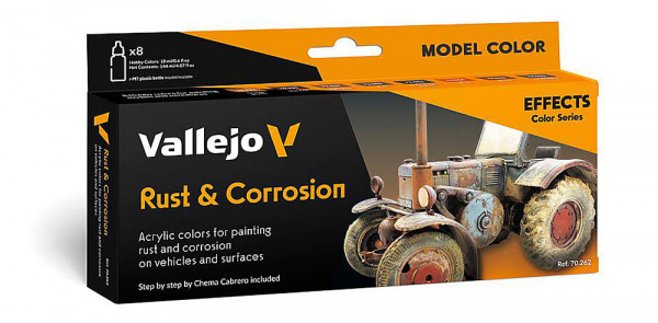 Vallejo 770262 - Farb-Set Rost und Korrosion,