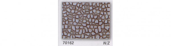 Heki 70162 - Rundsteinmauer N/Z 28 x 14 cm 2 Stück Heki dur Modellbauplatten