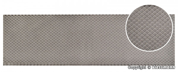 Vollmer 48732 - Dachplatte Schiefer Wabendeckung aus Steinkunst, 54 x B 16,3 cm