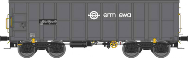 NME 547602 - Ermewa Off. Güterwag. Eamnos 11,3m "ERMEWA", dkl.grau, geänd. Wag.nr. Ep.6