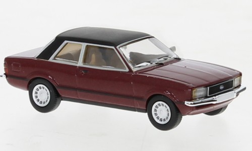 PCX870658 - Ford Taunus TC2 metallic dunkelrot, matt schwarz, 1976,