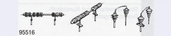 Weinert 95516 - Satz Rillenisolat.f.Pantograp.