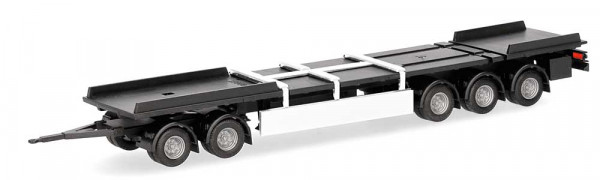 Herpa 085960 - Teileservice Fahrgestell 5achs Hänger Schweden, (2 Stück)