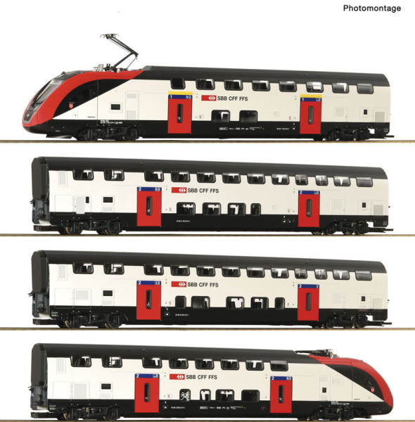 Roco 7700008 - SBB 4er Set Triebzug RABe 502/ IR100 SBB DC E6