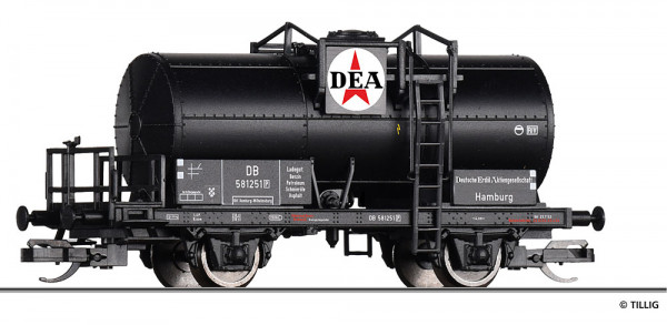 Tillig 95776 - DB Kesselwagen 2-achsig mit Bremserbüne Ep.3, "DEA"