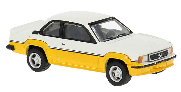 Brekina 20773 - Opel Ascona B i400, gelb/weiß
