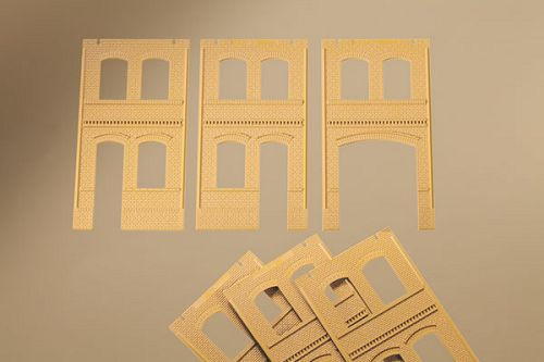 Auhagen 80607 - Wände 2322B, Wände 2322C und Wände 2323C gelb