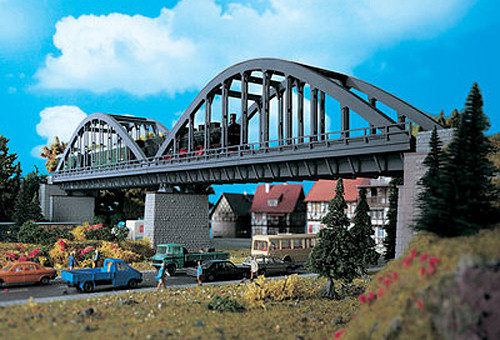 Vollmer 42553 - Bogenbrücke 360x80x113 mm Fahrbahnbreite 40 mm passend für Märklin C-Gleis