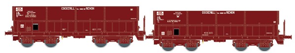 LSmodels 31114 - SNCF 2er Set Erzwagen DM "Cockerill S.A." + "Usine de Rehon"