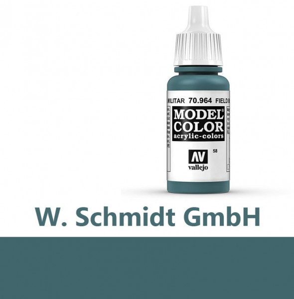 Vallejo 770964 - Model Color Farbe Graublau, hell, Matt, 17 ml
