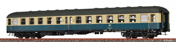 Brawa 58063 - DB Mitteleinstiegswagen 2.Klasse Bylb421 oceanblau/beige Ep.4, AC + LED-Innenbeleuchtu