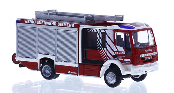 Rietze 68168 - Magirus HLF Team Cab Werkfeuerwehr Siemens Erlangen