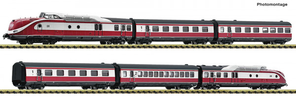 Fleischmann 7760010 - DR 6er Set Dieseltriebzug VT 601 DR DC E4
