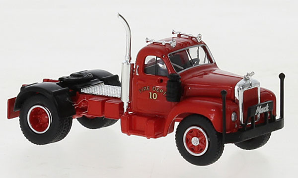Brekina 85981 - Mack B 61, rot, 1953, Fire Dept., 1:87
